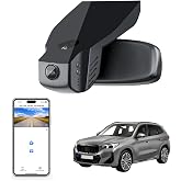 Mangoal 4K Dash Cam Custom for BMW X1 Gen2 F48/F49 2017 2018 2019 2020 2021 2022(Model B), sDrive28i xDrive28i, OEM Style, 2160P UHD Video, WiFi &amp; APP, GPS, 64GB Card