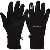 Spyder Women's Winter Gloves - Water Repellent Warm Softshell Ski Gloves with Gripper Palms and Secure Snap Buckle (S-XL)