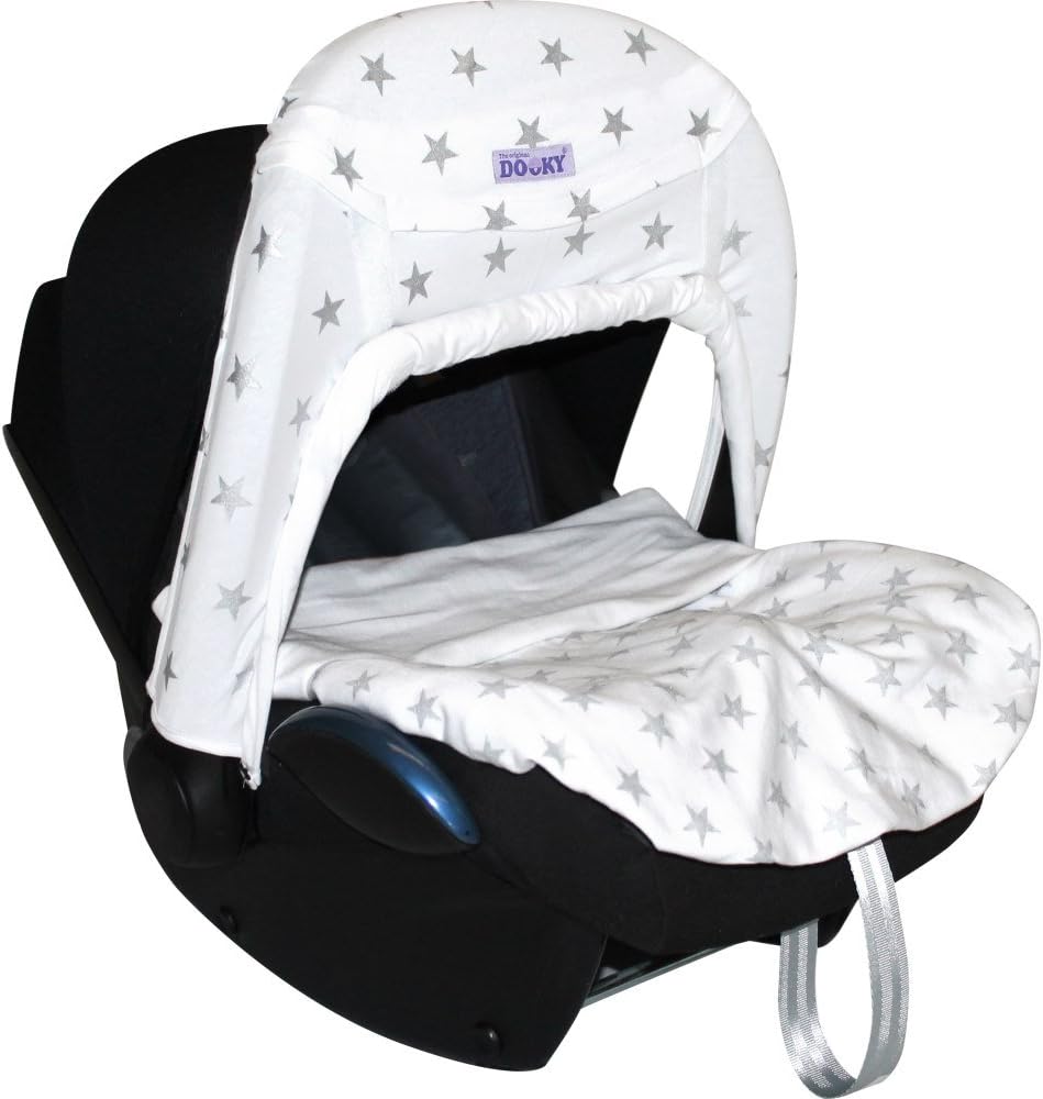 Dooky Zero + Car Seat Shade - Silver Stars