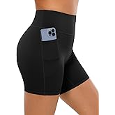 BRXL No Front Seam High Waist Women Biker Shorts 3"/5"/8" Buttery Soft with Pocket Spandex Workout Volleyball Yoga Pilates