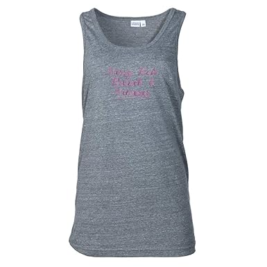 Venley Messy Hair Mimosas Mens Womens Boyfriend Tri Grey Tank