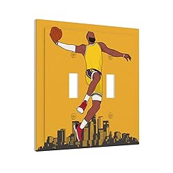 Xuejiaku Light Switch Cover Cartoon Basketball