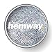 Hemway Clear Glitter Paint Glaze (Silver) 1L / Quart for Pre-Painted Walls Acrylic, Latex, Emulsion, Ceiling, Wood, Varnish, Dead Flat, Matte, Soft Sheen, Silk (Choice of 25 Glitter Colours)