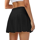 Buauty Women's Tennis Skirt Shorts Pleated High Waisted Golf Skorts with Pockets Workout Athletic Casual Outfit Clothes