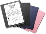 Fabric Folio Case for Kindle Scribe Magnetic Attachment Black view 5