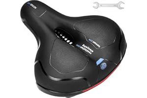 EIIEHX Comfortable Bike Seat, Dual Shock Absorbing Ball Anti-Slip Bicycle Saddle Universal Waterproof Bicycle Seat for Men Wo