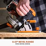 Evolution Power Tools R185CCS-Li Circular Saw Cordless 18V Brushless 185mm view 3