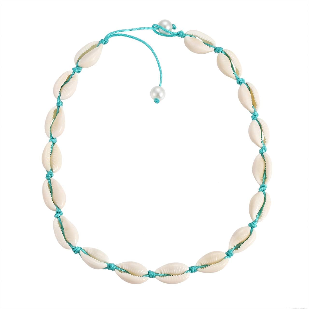 HSWE Shell Choker Necklace Seashell Necklace Hawaiian Summer Jewelry