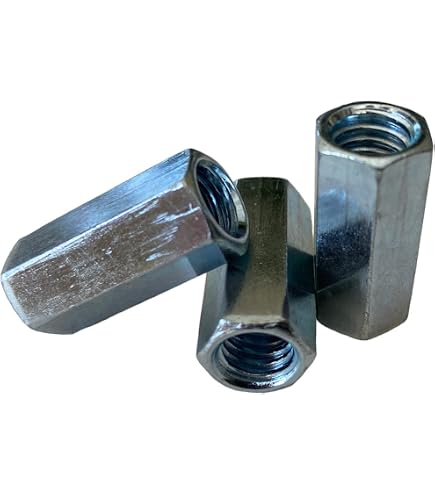 Fastenere 1/4-20 Rod Coupling Nuts – Hex Extension Stainless Steel, Qty 25 (MPN 4040035)
