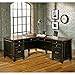 Martin Furniture Hartford L-Shaped Desk, Brown
