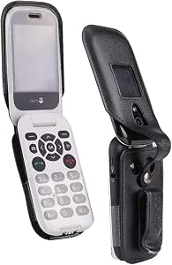 Beltron Funda De Piel Ajustada Para El Consumidor Celular Doro 7050 Tracfone Doro 7050l Flip Phone Caracteristicas Clip Giratorio Para Cinturon Proteccion De Pantalla Y Teclado Y Ajuste Seguro Negro Celulares Y Accesorios Amazon Com