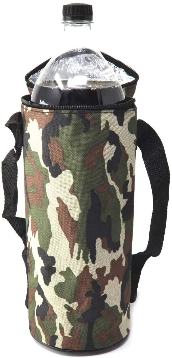 Hidalgo Bottles 1.5L Flexible Portable Cooler for Beach Camping Thermal Bag Cooler Camouflage Military