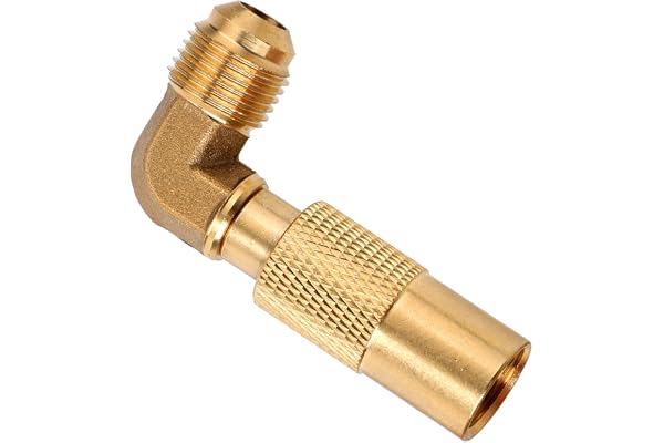Propane Elbow Adapter for Blackstone, Brass 3/8" Male Flare RV Propane Elbow Adapter Conversion Fitting Low Pressure Compatib