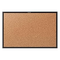 Quartet Cork Bulletin Board, 5 x 3 Feet, Corkboard, Black Frame (2305B)