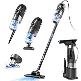 SOWTECH Corded Vacuum Cleaner, Super Power Suction Stick Vacuum Cleaners for Home, 6-in-1 Lightweight Hard Floor Vacuum Removable Handheld Vac, Portable Vacuum for Pet Hair
