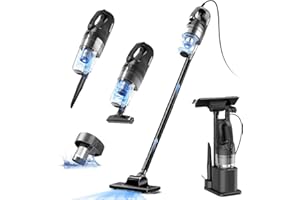 SOWTECH Corded Vacuum Cleaner, Super Power Suction Stick Vacuum Cleaners for Home, 6-in-1 Lightweight Hard Floor Vacuum Removable Handheld Vac, Portable Vacuum for Pet Hair