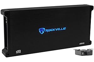 Rockville dB16 8000 Watt/4000w RMS Mono Class D 2 Ohm Amplifier Car Audio Amp,Black