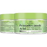 Nokvba Pentadecanoic Acid C15:0 Fatty Acids Supplements 300mg - High-Altitude Sheep Milk Sourced - 60 Capsules