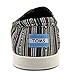 TOMS BLACK NEON TRIBAL STRIPED WOMEN'S AVALON SLIP-ONS