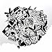 DreamerGO Cool Graffiti Stickers 60 Pieces Various Car Motorcycle Bicycle Skateboard Laptop Luggage Vinyl Sticker Graffiti Laptop Luggage Decals Bumper Stickers
