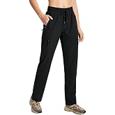 KWZ Womens Hiking Pants Lightweight Cargo Pants | Quick Dry Water Resistant Zipper Pockets Travel Casual Athletic Pants
