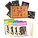 aGreatLife Rainbow Art for Kids: Scratch Art Party Favor- Best Kids Scratch Art with 4 Colorful Mini Notebooks and 4 Wooden Styluses
