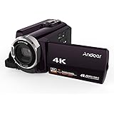 Video Camcorder, Andoer 4K Camcorder 48MP Digital Video Camera 2880 x 2160 HD 3inch Touchscreen Handy Camera with IR Night Vision Support 16X Zoom 128GB Max Storage
