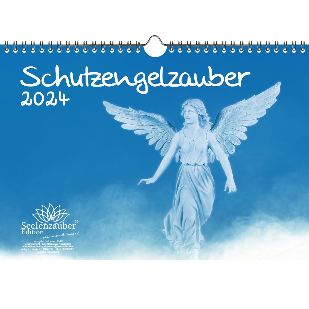 Guardian Angel Magic DIN A4 Calendar for 2024 Church Faith Angel Guardian Angel Seelenzauber