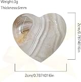 DALAETUS 24pcs Healing Crystal Heart Stones Natural Gemstones For Love Stress view 2