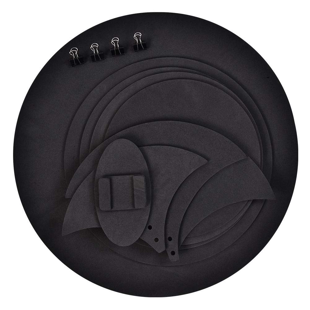 Drum Silencer - Drumming Silencer Drum Pad -10pcs Mute Silencer Drumming Practice Pad - Bass Drums Quiet,Sound off,Black
