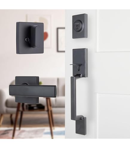 BRINKS Contemporary Keyed Entry Door Handleset with Lever and