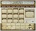 Legacy Publishing Group 2017 Magnetic Calendar Pad, Folk Art