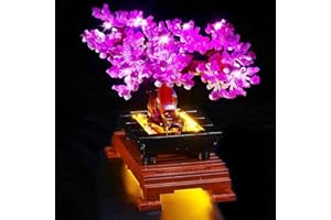 ZOVESY LED Light Kit for Lego 10281 Bonsai Tree Set, Decoration Lights Lighting Kit Compatible with Lego 10281 ( Lights Only, No Lego Models) (Lights for Pink Model)