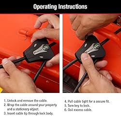 Master Lock Black Python Bike Lock with