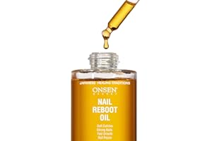 ONSEN SECRET Organic Cuticle Oil for Nails - USA Made - Japanese Treatment for Damaged Nails - Natural Nail Oil Cuticle Repair - Visible Results For Perfect Nails - Nail Strengthener and Growth Reboot Oil 30ml
