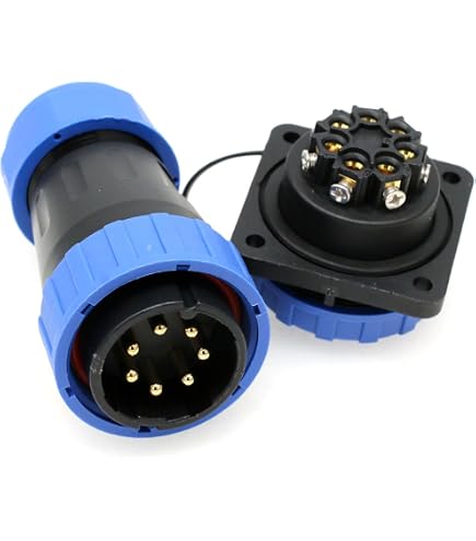Connecteur WEIPU WS20 5A 9 Broches - Prise Aviation, Soudure, 400V AC, Neuf, Chine