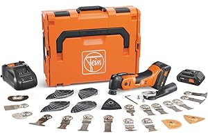 Fein MultiMaster AMM 700 Max Top Cordless Oscillating Multi-Tool Kit with QuickIN System - StarLockMax Mount, 18 V AMPShare, 4 Ah - 71293661090