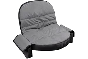 PEATOVIE Lawn Tractor Seat Cover with Pocket, Compatible with John Deere, Cub Cadet, Craftsman, Kubota, Husqvarna, Fit for Seat Back Heights of 12.5-14 Inches