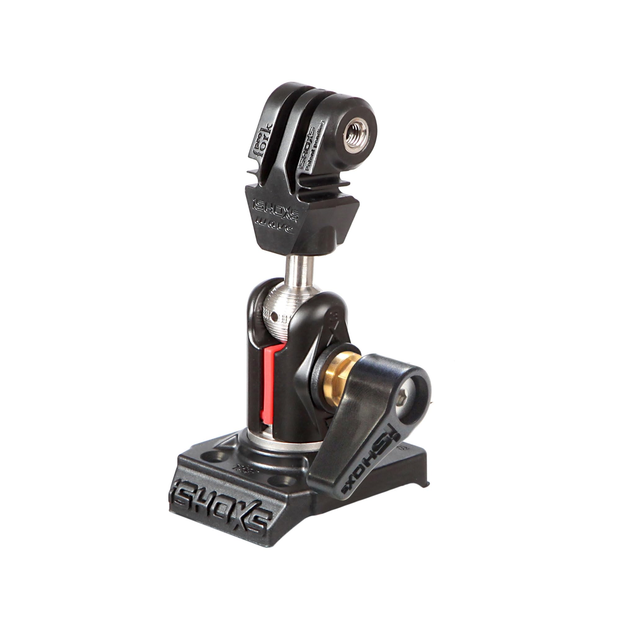 iSHOXS Cobra Swivel Upgrade Module with ABS ProFork, Aluminium Mini Xtension with Ball Joint, Suitable for GoPro and Compatible ActionCams