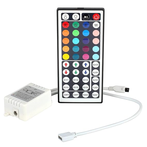 RGB Controller 44key, EPBOWPT LED Fernbedienung IR Remote Kontroller Steuerung für RGB Strip SMD 3528 5050 Streifen Lichtband