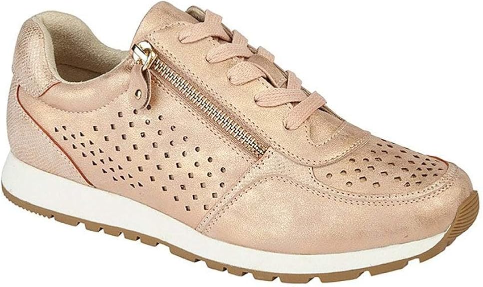 ladies metallic trainers