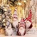 S-DEAL Christmas Gnome Plush Scandinavian Tomte Nordic Figurine Swedish Yule Santa Holiday Decorations Winter Table Ornament Set of 4