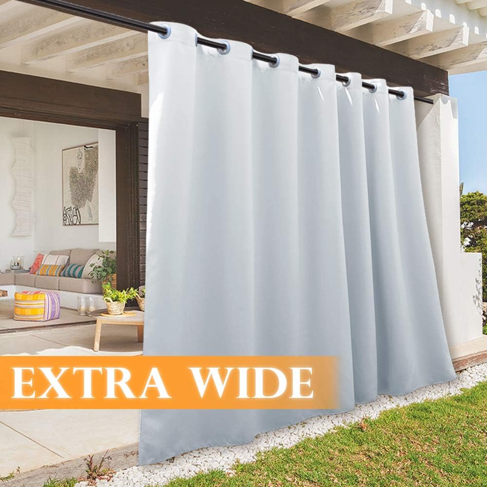 Amazon Com Ryb Home Extra Wide 100 Inch Outdoor Curtains For