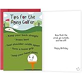 Funny Golf Birthday Cards for Men Women, Hilarious Birthday Gifts for Golfer, Happy Bday Card for Husband Boyfriend Dad Brother boss Friends Coworkers