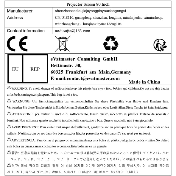 Portable Projector Screen with Stand Outdoor: Camping Projection Screen 80 inch 4K Movie Screen for Home Backyard Indoor 16:9 HD Night