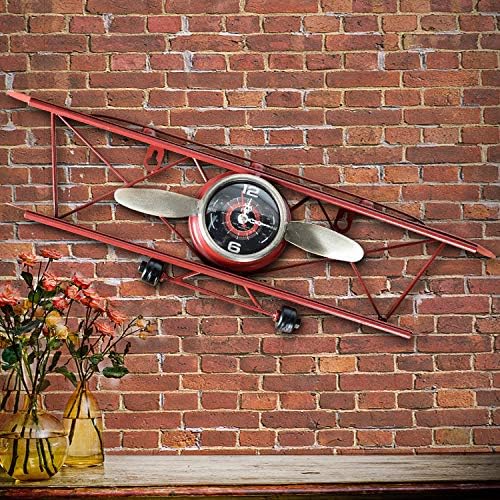gfjfd Aircraft Electronic Metal Alarm Clock Home Office Decoration Clock Wrought Iron Decoration Clock 6#
