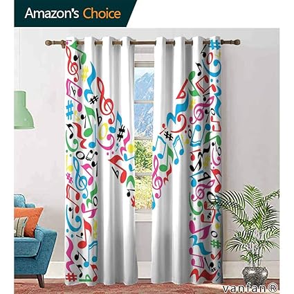 Amazon Com Big Datastore Letter M Decor Curtains Bymajor And
