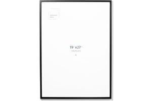 Opposite Wall - 50x70 cm - Black Solid Oak Wood Picture Frame - Lightweight, Versatile & Shatterproof - Wall Hanging Photo or Poster Frame - Wall Decor for Office, Gallery & Home, 19 3/4 x 27 1/2 in.