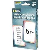 Teacher Created Resources Initial Consonants, Blends &amp; Digraphs Flash Cards (EP62044)