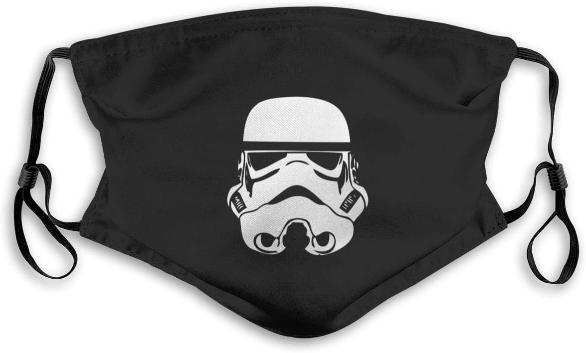 Stormtrooper Unisex Air Pollution Dust Masks With 2 Air Filter Sheet Washable Reusable Respirator Stylish Pattern Face Mask For Kids Or Adluts